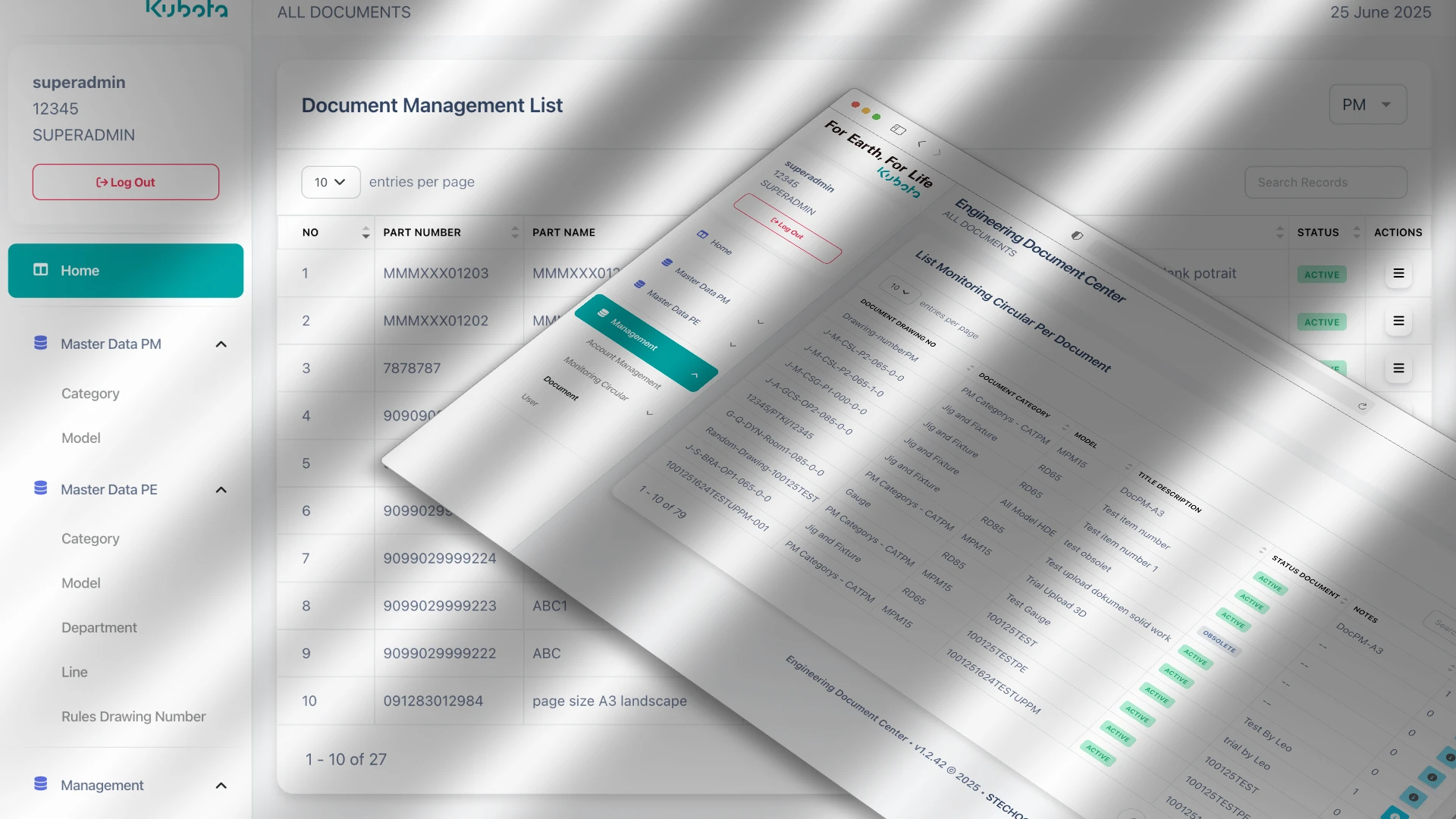 Kubota EDC Dashboard (Employeed) project image